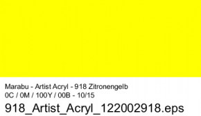 Artist Acryl 75 ml Marabu-Zitronengelb