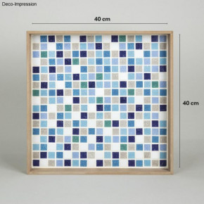 Artdecor Mosaik Mix, hellblau 2x2cm, ca.325Stück, Dose 1kg