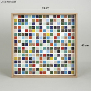 Artdecor Mosaik Mix, bunt 2x2cm, ca.350Stück, Dose 1kg