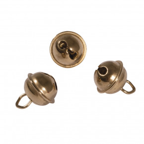 Deko-Metallglöckchen kugelförmig 11 mm