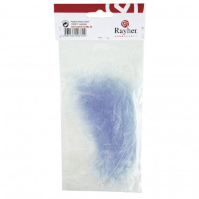 Flauschfeder, hellblau, 10-15 cm, SB-Btl. 15 Stück