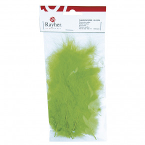 Flauschfeder, hellgrün, 10-15 cm, SB-Btl. 15 Stück