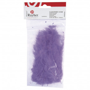 Flauschfeder, lila, 10-15 cm, SB-Btl. 15 Stück