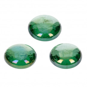 Glas-Nuggets, irisierend, grün, 18-20mm, 100g