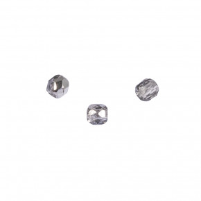 Glas Schliffperle, 3mm ø, 606-silber