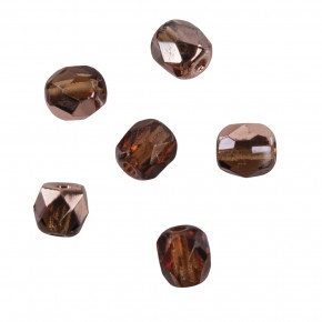 Glas Schliffperle, 4mm ø, 532-nougat