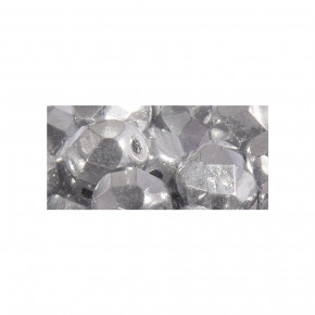 Glas Schliffperle, 4mm ø, 610-brillant-silber