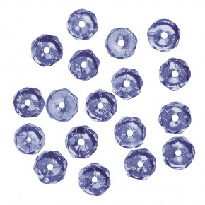 Glas Schliffperle, 6mm ø, 830-saphir