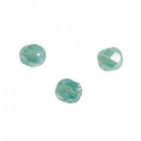 Glas Schliffperle, 6mmø, 408-mintgrün