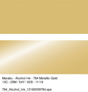 Alcohol Inc Metallic-Gold, 20ml