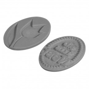 Labels D ab ins Nest+Tulpe, 35x25mm, oval, SB-Btl 2Stück