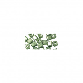 Metallic-Rocailles, matt 2,6mm, Dose 17g-grün