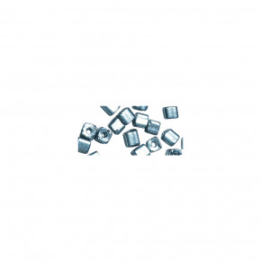 Metallic-Rocailles, matt 2,6mm, Dose 17g-türkis