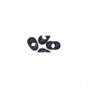 Papillon-Rocailles, 2x4 mm Dose 18g-schwarz
