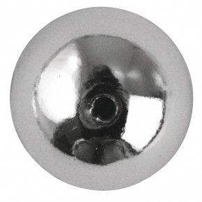 Plastik-Rundperlen, 4 mm ø Dose 150 Stück-silber