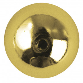 Plastik-Rundperlen, 6 mm Dose 65 Stück-gold