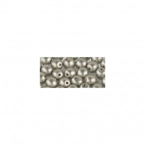 Renaissance Glaswachsperlen, matt, 6mm Dose 45Stück-silber