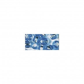Rocailles, 2,6mm, mit Silbereinzug, Dose 16g-hellblau