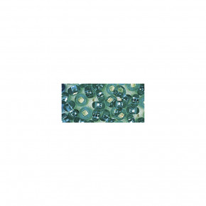 Rocailles, 2,6mm, mit Silbereinzug, Dose 16g-jade