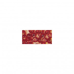 Rocailles, 2,6mm, mit Silbereinzug, Dose 16g-rot