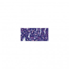 Rocailles, 2 mm, mit Silbereinzug, Dose 17g-flieder