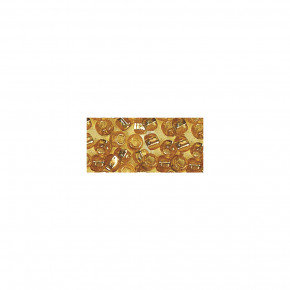 Rocailles, 2 mm, mit Silbereinzug, Dose 17g-gold