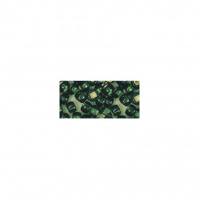 Rocailles, 2 mm, mit Silbereinzug, Dose 17g-grün
