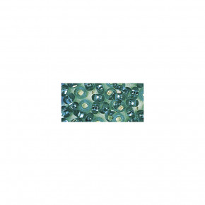 Rocailles, 2 mm, mit Silbereinzug, Dose 17g-jade