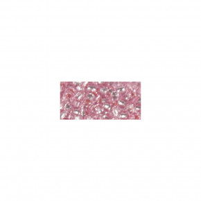 Rocailles, 2 mm, mit Silbereinzug, Dose 17g-rosa
