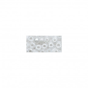 Rocailles, 2 mm, opak gelüstert Dose 17g-weiß