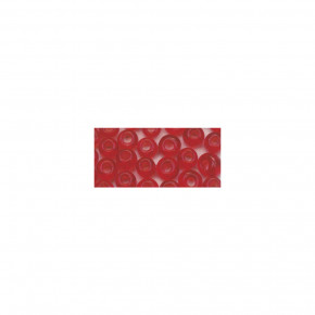 Rocailles, 2mm, transparent, Dose 17g-rot