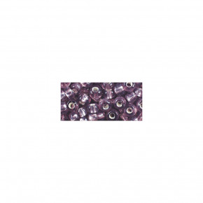 Rocailles, 4 mm, mit Silbereinzug Dose 17 g-lila