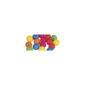 Silikonperlen, 12mm ø, bunt SB-Btl 16Stück-bunt