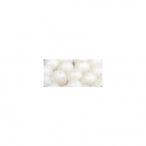 Silk-Bead Glas Perle, 8mm Dose 18Stück-weiß