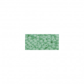 Silk-Bead Glas Rocailles, 4mm, Dose 120Stück-mintgrün