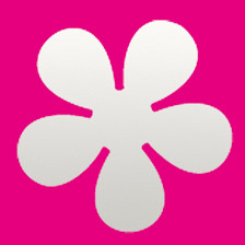 Stanzer Retro Blume  6,9 cm