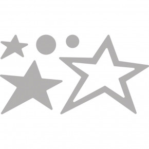 Stanzsch.Set(deep edge)Stars&Circles, 1-6,8 x 1-6cm, SB-Btl 4Stück