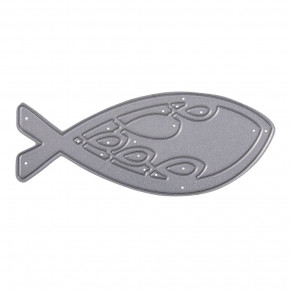 Stanzschablone: Fisch 8x3,1cm, SB-Btl 1Stück