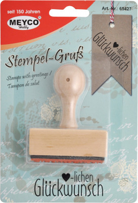 Stempel Herzlichen Glückwunsch, 5,5x2cm