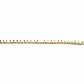 Wachs-Borte, 19 cm, SB-Btl. 2 Stück, gold
